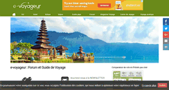 Desktop Screenshot of e-voyageur.com