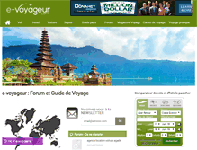 Tablet Screenshot of e-voyageur.com